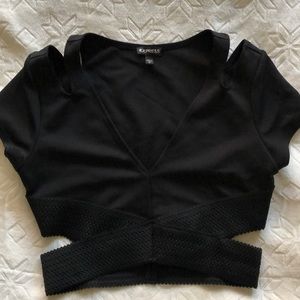 Express short sleeve crop top